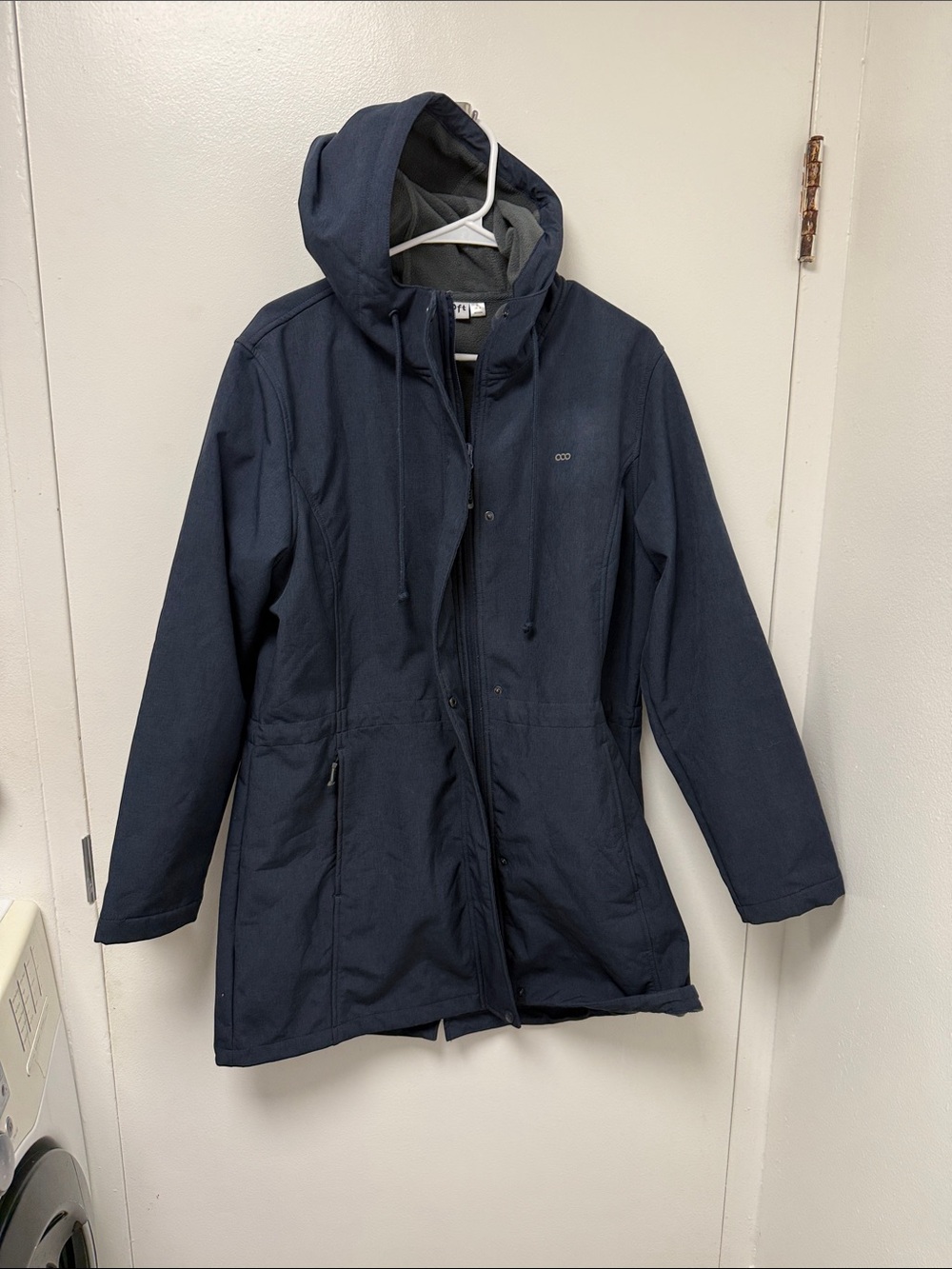 33,000 ft Fleece-Lined Hooded Jacket in Dark Blue